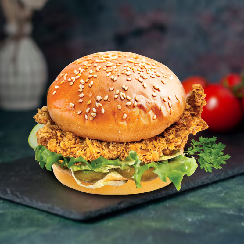 Garlic Burger (L) with Cheese